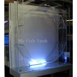 
<p>The 48&quot; Jelliquarium Tank-Only is the beginning of an exciting home or office jellyfish display system as it can be use for an In-Wall, cabinet or a class room open display. Tank requires additional filter and cooling system.
</p>
<p>Our 48” Jelliquarium tank is 48&quot; Long by 12” Wide and 48 Tall and manufactured from cast acrylic material. Once framed into the wall the actual ‘porthole’ view into the tank is 39 inches in diameter. This patented 90 gallon faceted tank design includes true
 surface skimming to eliminate organics and an anti-siphon design feature to minimize back-siphon. This tank comes standard with a clear back for see-thru two-sided viewing and an optional colored back is available in Black, Light and Dark Blue ( see Background
 Option above ). Jelliquarium Tank-Only comes with two 1&quot; drain bulkheads and a 1/2&quot; return Assembly.
</p>
<p>The Tank-only is priced without any lighting. Lighting options consist of an ABS light hood, two 20 watt light fixtures, one blue and one white fluorescent bulbs, or a Color Changing LED lighting System. This LED technology allows for a rainbow of colors
 in three modes, slow rotation, disco beat or individual colors. This system uses a micro processor and is operated with a hand held on-off remote control.</p>
<p>NOTE - Tank requires additional filter and cooling system.</p>
