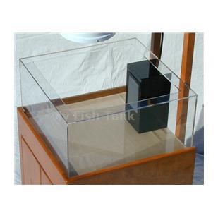 
<p>Upside Down - Mangrove - Cassiopeia Jellyfish tank only. Tank is 24&quot; square by 12&quot; Tall, all acrylic panels are clear. Three sided 6&quot;x 8&quot; black internal overflow and single return assembly within the overflow is centered on back. Water exits through a wide
 screened overflow exit.</p>
<p>Acrylic material is ¼” thick and top frame of tank is 2&quot; wide. Top of tank is open for easy access.
</p>
<p>NOTE, this is a passive tank, as such it requires a source of input water, filtration and a connection to a 1&quot; drainline, as well as, an adequate and safely mounted coral growing lighting source. Lighting and display corals not included.</p>
