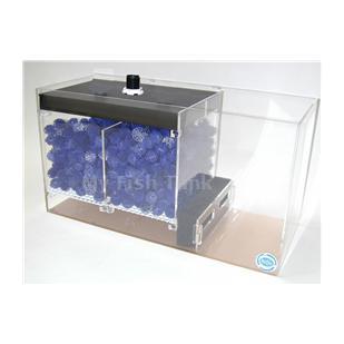 
<p>Bio-Fil 2™ Wet/Dry Filters include Bio-Pin Balls® and provide the most effective method of aquarium biological filtration available. Excellent choice for fresh or saltwater fish tanks. Bio-media helps increase oxygen content of the water.</p>
<p>This design incorporates an efficient drip plate for full distribution of water over the bio-media, an overflow passage, and a larger biological chamber than other brands. A removable post filter sponge allows for an expandable sump to accommodate protein
 skimmers or other filtration accessories. The rugged 1/4&quot; acrylic construction is durable, easy to install, fits most pre-filter drain lines and is designed for fish tanks up to 180 gallons.</p>
