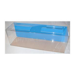 
<p>Model 150 clear acrylic aquarium includes either an empty light hood or a clear polycarbonate light plate and a Limited Lifetime Warranty. NOTE, DUE TO THE COVIC-19 PANDEMIC AND THE GOVERNMENTS PRIORITY TOWARDS FACE MASK PRODUCTION OUR DELIVERY TIME ON ACRYLIC
 AQUARIUMS CAN BE 3 TO 5 WEEKS. </p>
<p>MYFISHTANK.COM offers the Clear-for-Life brand acrylic aquariums, which carry a Limited Lifetime Warranty ( see Clear-For-Life in the Warranty section ). All acrylic material is domestic cast, all aquarium seams are chemically bonded together and all tanks
 incorporate a solid top panel for added structural support. Skillfully crafted within each top panel are holes for heaters, slots for power filters, large openings for access and stylish rounded front corners.
</p>
<p>All acrylic panels are clear, and optional colored backs are available in blue or black ( see Background choices above ).
</p>
<p>MYFISHTANK.COM includes into these Clear-For-Life acrylic aquariums either an empty black ABS light hood or a clear polycarbonate light plate ( no actual light is included ). As an alternative you can UPGRADE the tank to include an LED Lighting Strip. By
 UPGRADING the Lighting Option to include the LED Strip Light Option you will receive a clear polycarbonate light plate, to cover the opening on top of the tank and our Current brand of a low profile LED Lighting Fixture. Super bright 6500K white and 445nm
 blue LEDs come together in low voltage, 12V DC, sleek unit making it super safe for aquarium use. This fixture also features independent control allowing users to select a range of color modes. Sliding legs allow for a quick and easy installation. See Lighting
 Options. </p>

