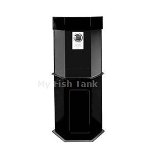 Contempo Acrylic stands are 30” tall and are made with the highest quality domestic cast acrylic. Designed with soft corners and edges. All stands are enclosed and come with hinged overlay door. Stand body is black acrylic and stand top and foot are clear
 acrylic. Matching canopy ( sold separately ) is light weight, has rounded corners and is completely black acrylic.