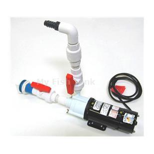 
<p>Little Giant&nbsp;water pump filter assembly contains all the items needed to complete a filter system, except the filter ( select filter seperately ).</p>
<p>Designed to work with Wet-Dry, Euro or KIS style ''''''''sump'''''''' filter systems. Includes 36&quot; flexible drain line, elbow, hose barb fittings and clamps to connect the Internal Overflow to the top of the&nbsp;filter. Additionally, all pump fittings, union
 ball valves, check valve, 8 foot of flexible tubing and bulkhead hole pre-drilled into the end of the filter.</p>
<p>The&nbsp;Little Giant 3MDQ-SC&nbsp;water pump is specially design for aquarium applications. The motors are thermally protected and the pumps are UL listed and CSA certified. It has 3/4&quot; female threaded inlet and 1/2&quot; male threaded&nbsp;outlets and moves approximately&nbsp;590
 GPH at 3 foot of head. </p>
<p>&nbsp;Safe for saltwater applications. Pump comes with mounting bracket and and 6’ power cord.</p>
