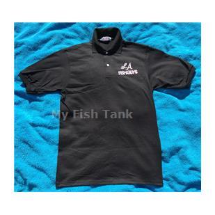 
<p>LA Fishguys Polo Shirts, JERZEES 50%&nbsp;Cotton 50% Polyester.</p>
<p>Black Polo shirt with a colorful embroidered&nbsp;LA FishGuys logo on front left chest.</p>
<p>Limited supply on-hand. SORRY SOLD OUT ON MEDIUMS AND LARGE. Ships out in padded envelope via Fed Ex Ground. Available in Mens Small,&nbsp;X-Large and 2X Large.
</p>
<p>Will you be the first in your neighborhood to have an LA Fishguys Polo Shirt ?
</p>
