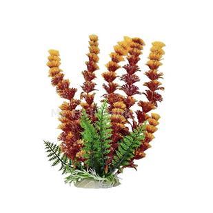 Cabomba-like 12&quot; Fire Aquarium Plant PD-BH43 w/ Weighted Base